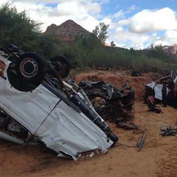 Image of Houston flooded after hurricane Harvey