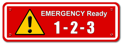 Emergency Ready 1-2-3 logo